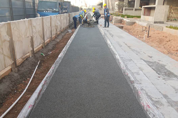 商品透水混凝土为道路披上最美的外衣